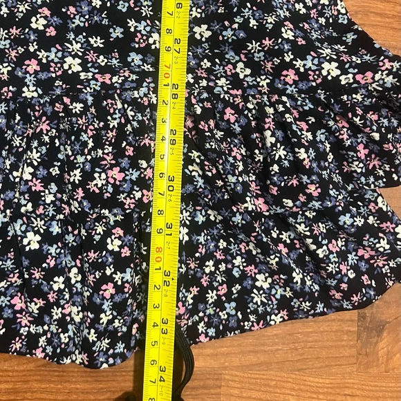 CECE Woman’s V - neck  pull on Vibrant blooms Midi dress - Picture 8 of 16